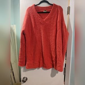 Oversized Anthropologie Clayton Coral Sweater Sz XL
